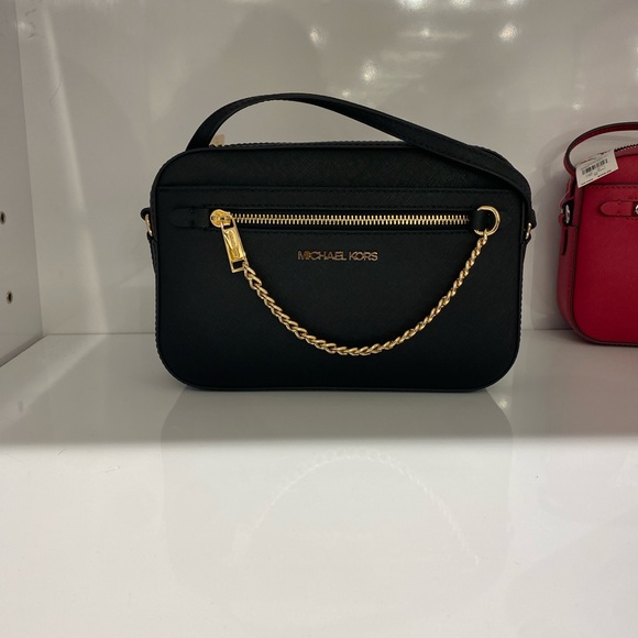 Michael Kors Black Crossbody Bag with Gold Accents - Picture 1 of 2